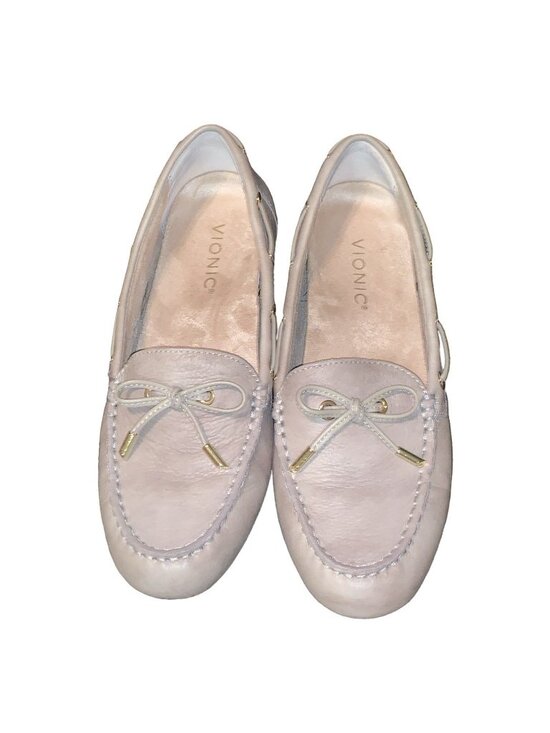 Vionic Shoes - Vionic Women's Honor Virgina Loafer Size 8.5 Beige Leather Preppy Driving Shoe